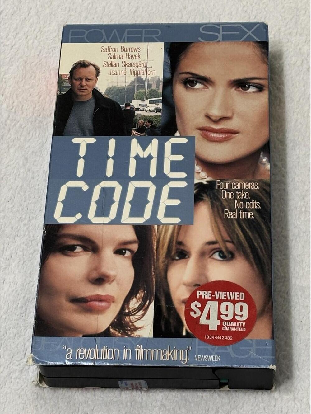 Timecode VHS (2000) Salma Hayek, Stellan Skarsgard